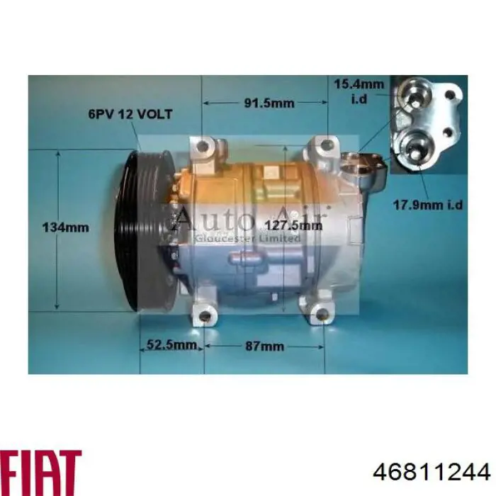 46811244 Fiat/Alfa/Lancia compresor de aire acondicionado