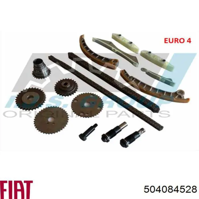 504084528 Fiat/Alfa/Lancia carril de deslizamiento, juego de cadena de distribución