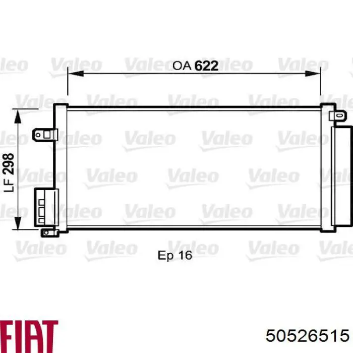 50526515 Fiat/Alfa/Lancia condensador aire acondicionado