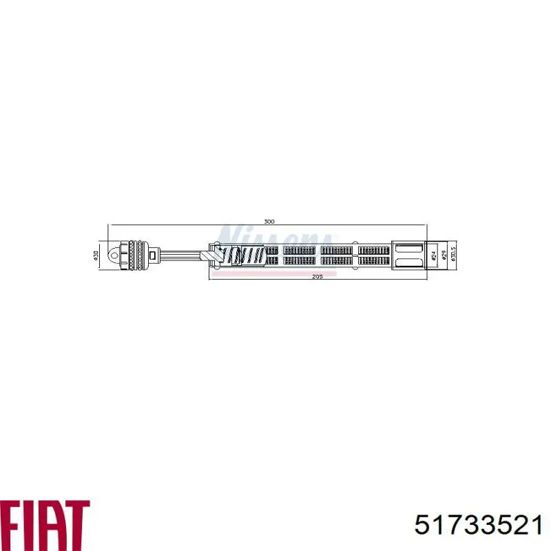 51733521 Fiat/Alfa/Lancia receptor-secador del aire acondicionado