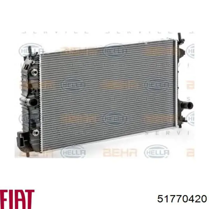 51770420 Fiat/Alfa/Lancia radiador refrigeración del motor