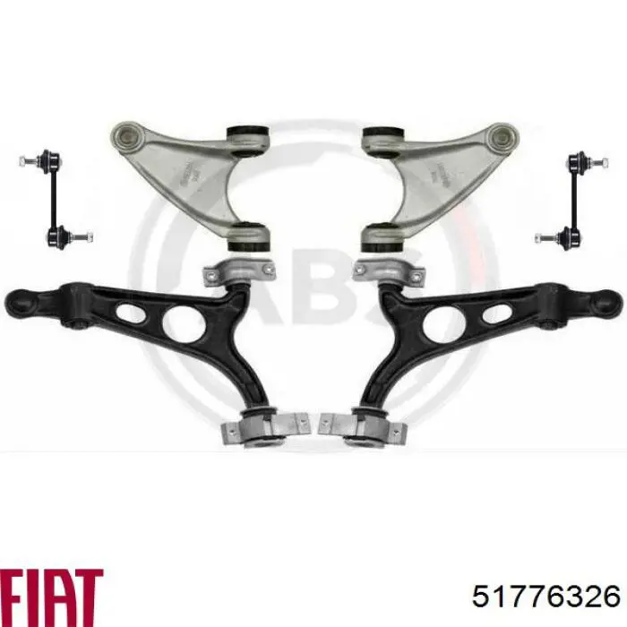 51776326 Fiat/Alfa/Lancia barra oscilante, suspensión de ruedas delantera, superior derecha