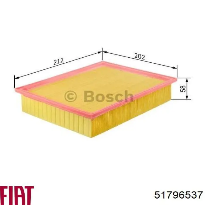 51796537 Fiat/Alfa/Lancia filtro de aire