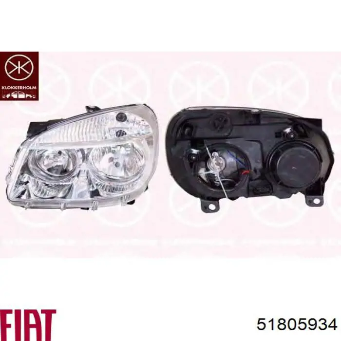 51805934 Fiat/Alfa/Lancia faro derecho