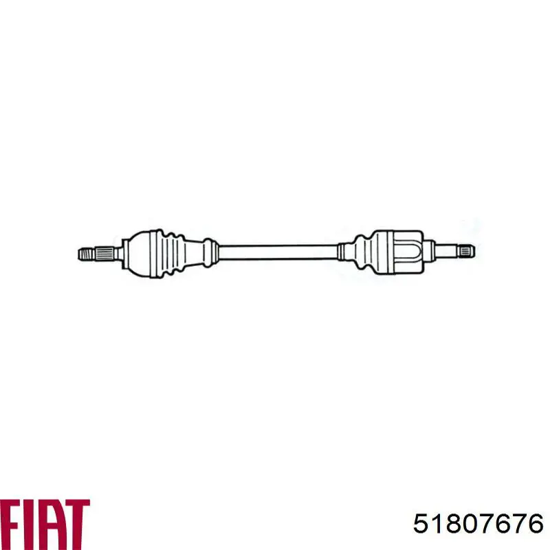 51934093 Fiat/Alfa/Lancia árbol de transmisión delantero izquierdo