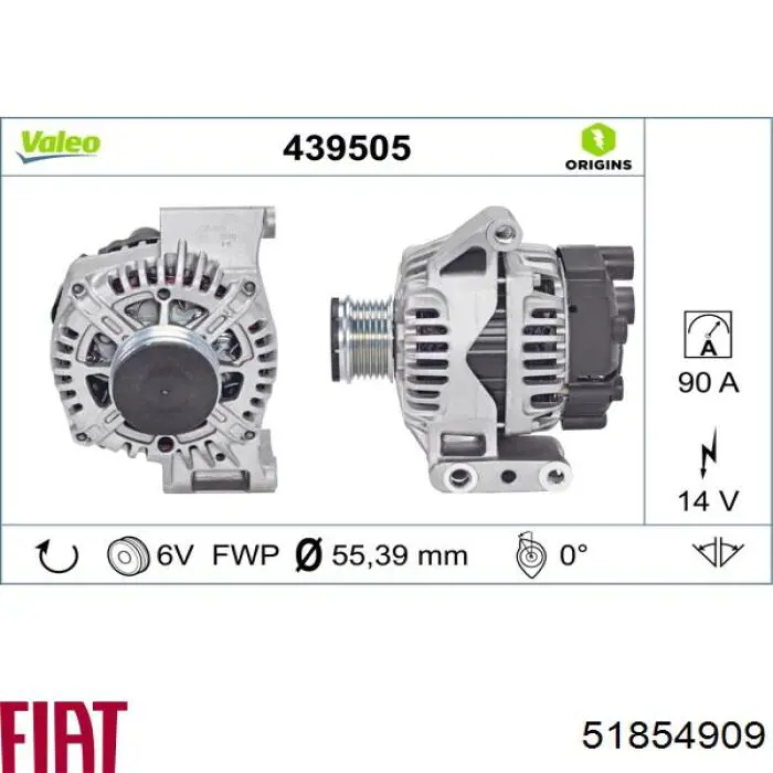 51854909 Fiat/Alfa/Lancia alternador