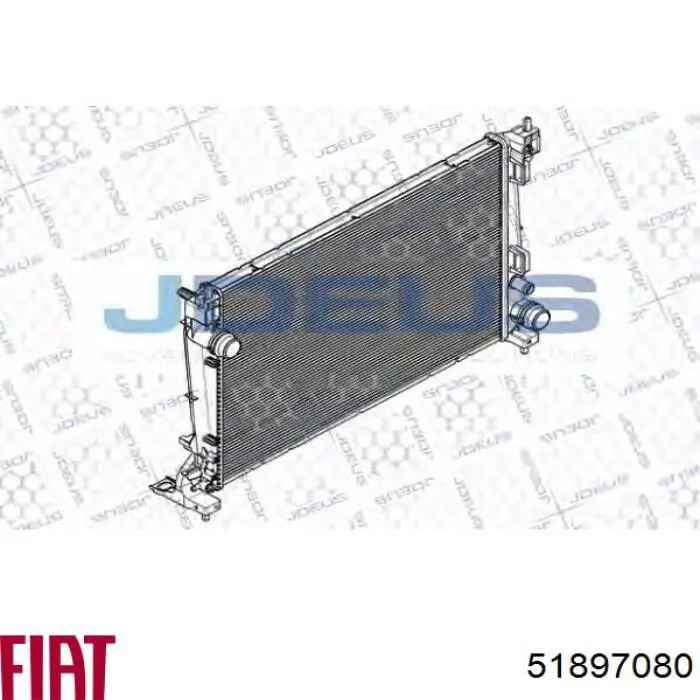 51897080 Fiat/Alfa/Lancia radiador refrigeración del motor