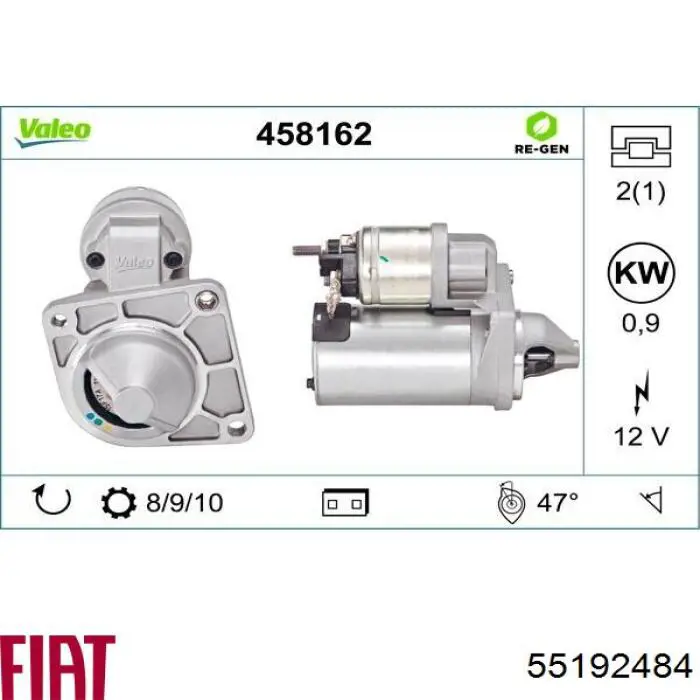 55192484 Fiat/Alfa/Lancia motor de arranque