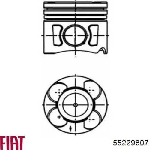  Pistón completo para 1 cilindro, STD para Opel Astra 