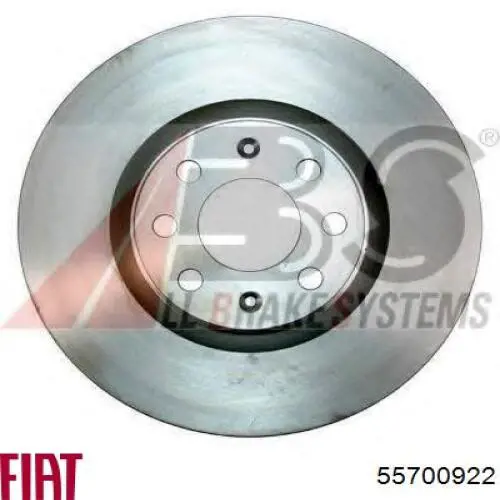 55700922 Fiat/Alfa/Lancia freno de disco delantero