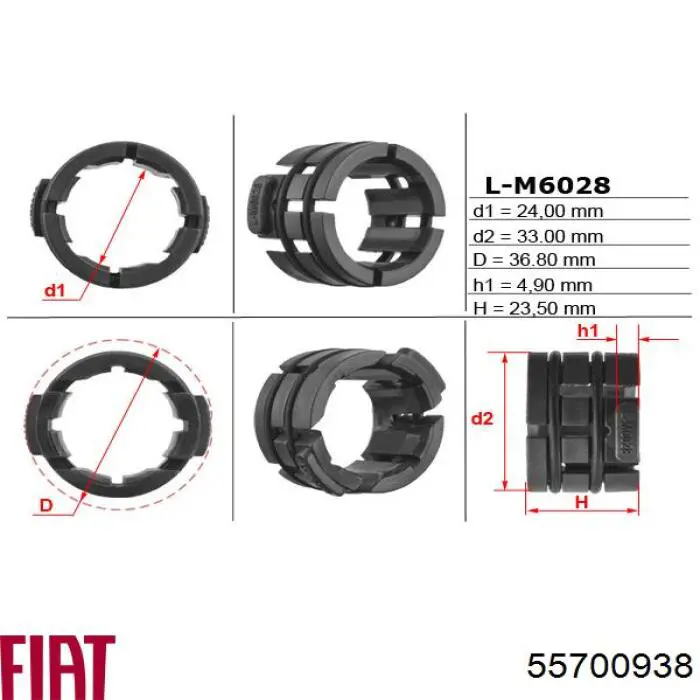 55700938 Fiat/Alfa/Lancia cremallera de dirección