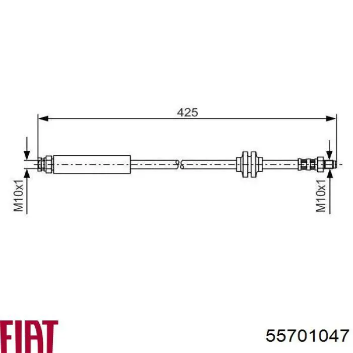 55701047 Fiat/Alfa/Lancia latiguillo de freno delantero