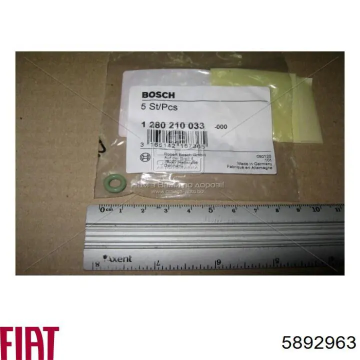 5892963 Fiat/Alfa/Lancia junta, válvula control presión, common rail system