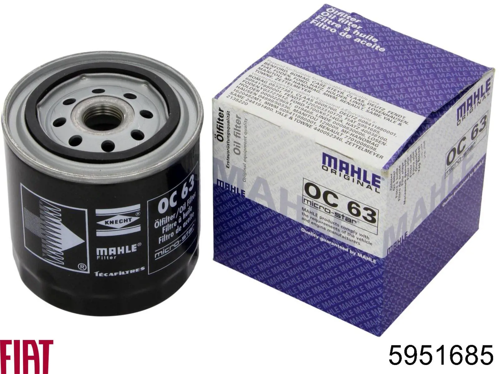 5951685 Fiat/Alfa/Lancia filtro de aceite