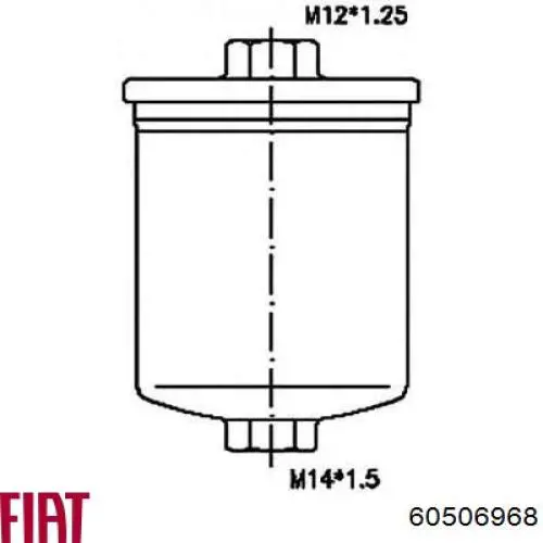 60506968 Fiat/Alfa/Lancia filtro combustible