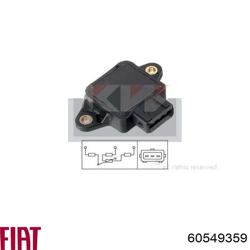 60549359 Fiat/Alfa/Lancia sensor, posición mariposa