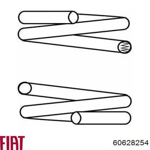  Muelle de suspensión eje trasero para Alfa Romeo 166 936