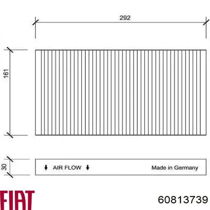 60813739 Fiat/Alfa/Lancia filtro de habitáculo