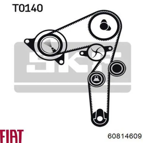 60814609 Fiat/Alfa/Lancia bomba de agua