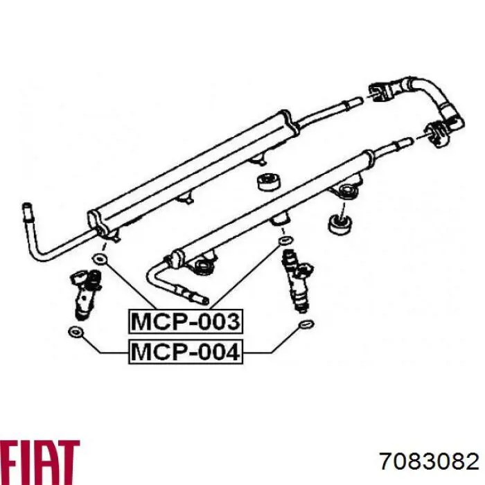 7083082 Fiat/Alfa/Lancia junta anular, inyector