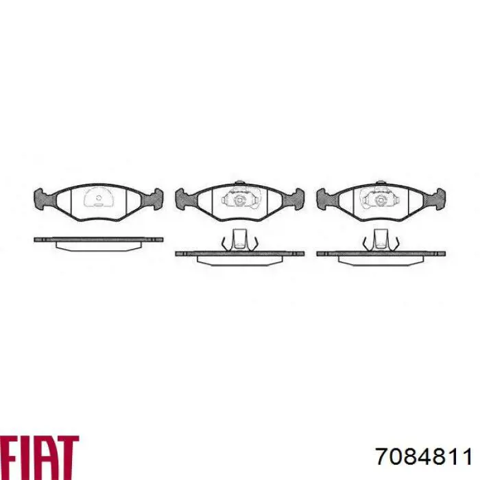 7084811 Fiat/Alfa/Lancia pastillas de freno delanteras