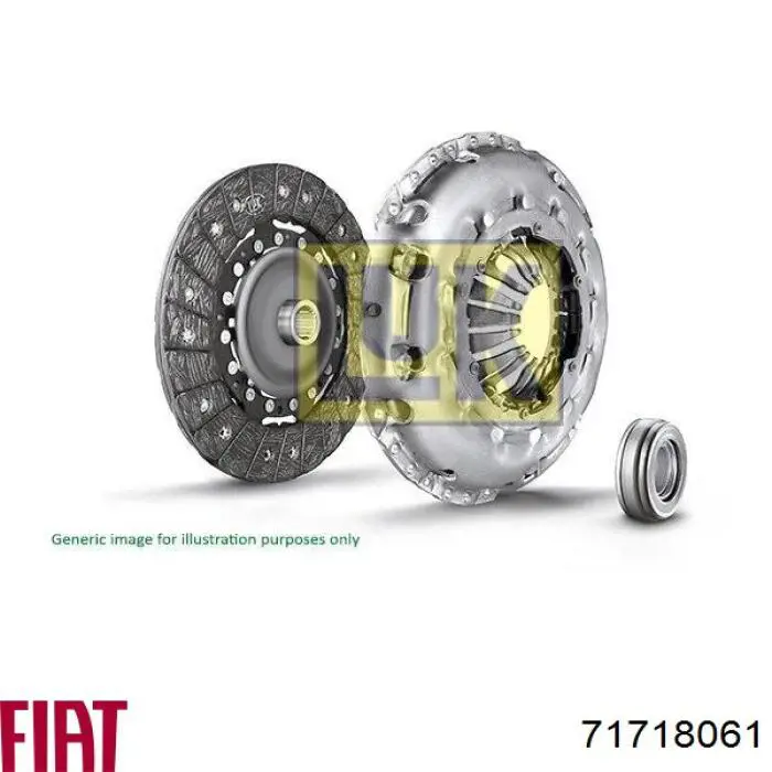 71718061 Fiat/Alfa/Lancia kit de embrague (3 partes)