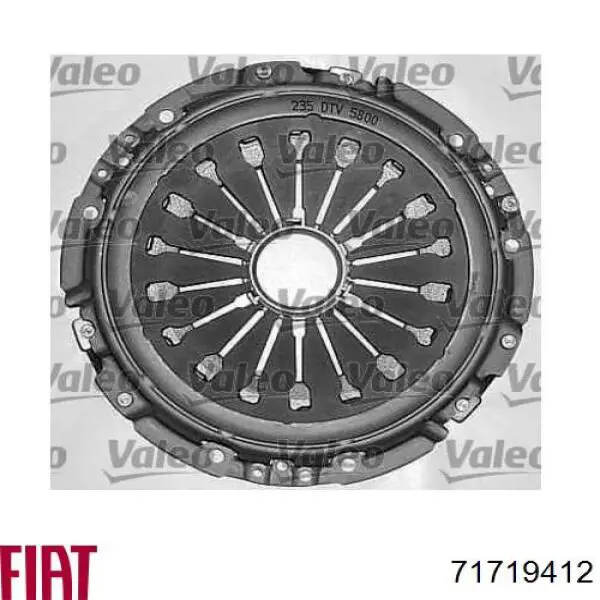 71719412 Fiat/Alfa/Lancia kit de embrague (3 partes)