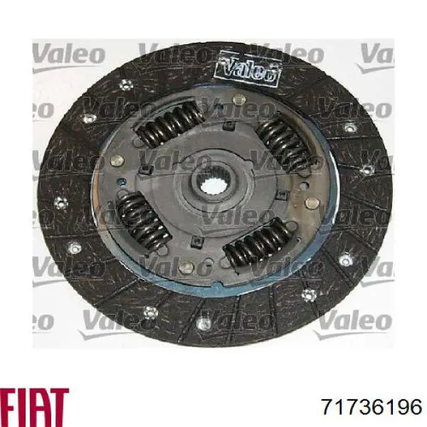 71736196 Fiat/Alfa/Lancia kit de embrague (3 partes)