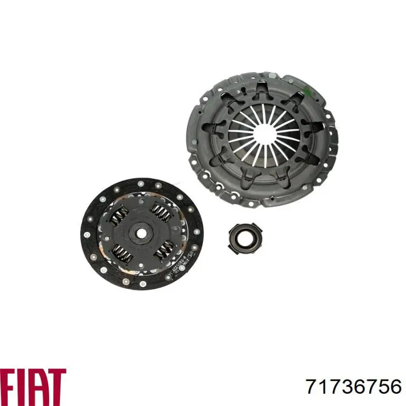 71736756 Fiat/Alfa/Lancia kit de embrague (3 partes)