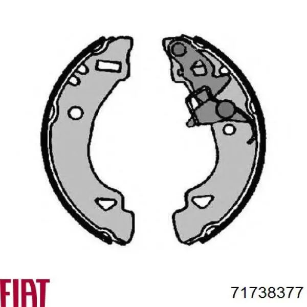 71738377 Fiat/Alfa/Lancia zapatas de frenos de tambor traseras