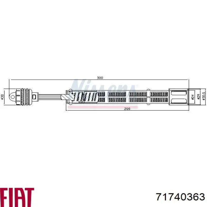 71740363 Fiat/Alfa/Lancia receptor-secador del aire acondicionado