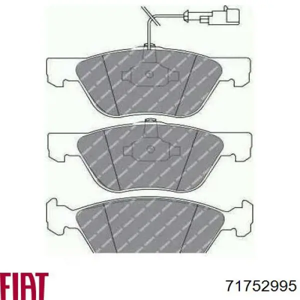 71752995 Fiat/Alfa/Lancia pastillas de freno delanteras