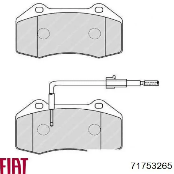 71753265 Fiat/Alfa/Lancia pastillas de freno delanteras