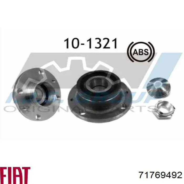 71769492 Fiat/Alfa/Lancia cubo de rueda trasero