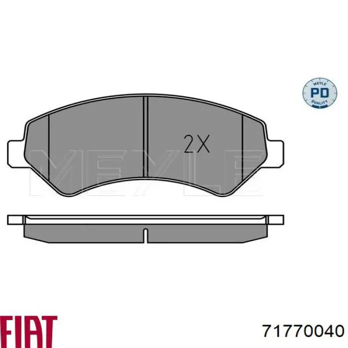 71770040 Fiat/Alfa/Lancia pastillas de freno delanteras