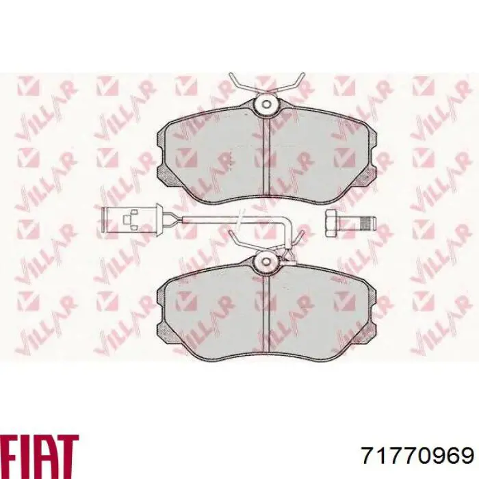 71770969 Fiat/Alfa/Lancia pastillas de freno delanteras