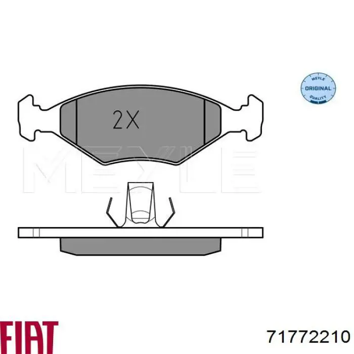 71772210 Fiat/Alfa/Lancia pastillas de freno delanteras