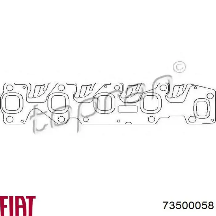  Junta de colector de escape para Fiat Panda 2 