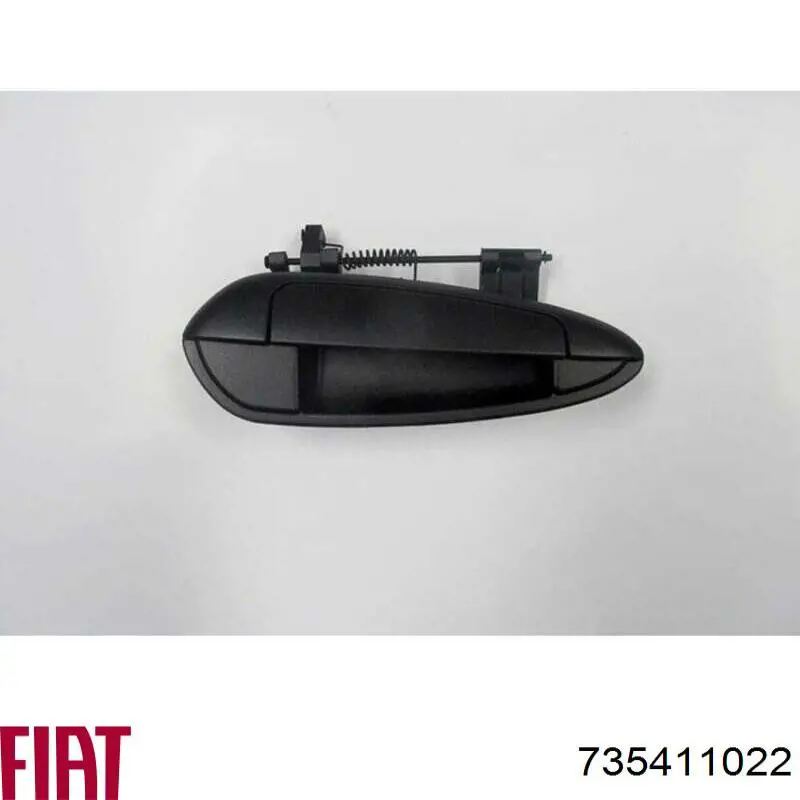  Tirador de puerta exterior trasero derecho para Fiat Punto 199