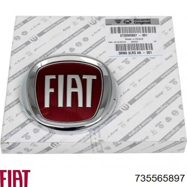  Emblema de tapa de maletero para Fiat Doblo 1 