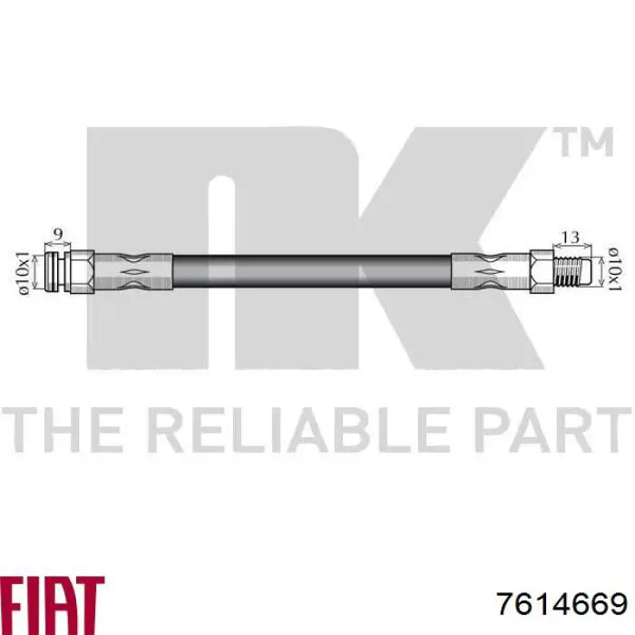 481632 Peugeot/Citroen tubo flexible de frenos trasero