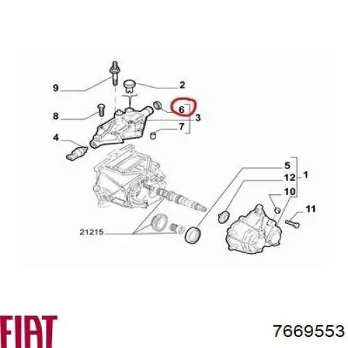  Piñón de velocímetro para Fiat Bravo 2 