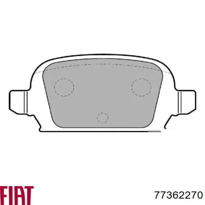 77362270 Fiat/Alfa/Lancia pastillas de freno traseras