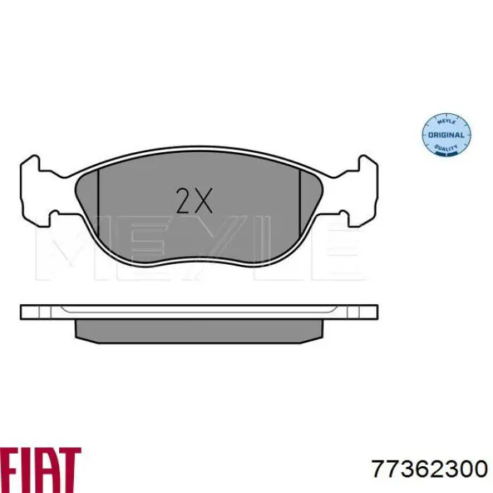 77362300 Fiat/Alfa/Lancia pastillas de freno delanteras