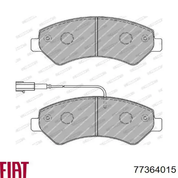 77364015 Fiat/Alfa/Lancia pastillas de freno delanteras