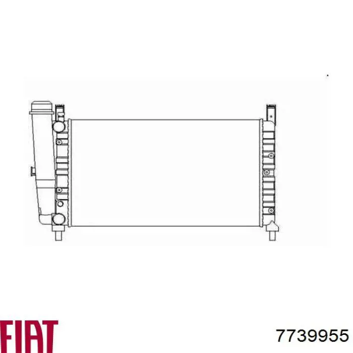 7739955 Fiat/Alfa/Lancia radiador refrigeración del motor