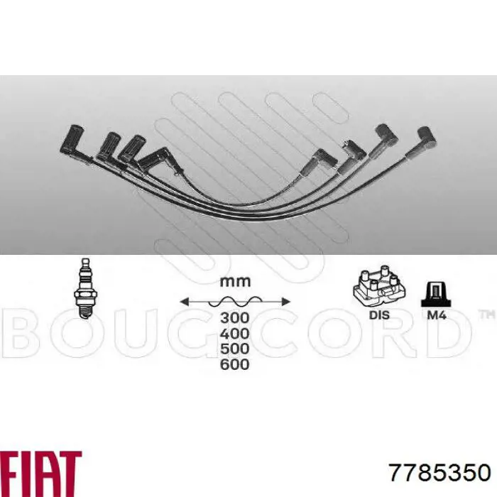 7785350 Fiat/Alfa/Lancia juego de cables de encendido