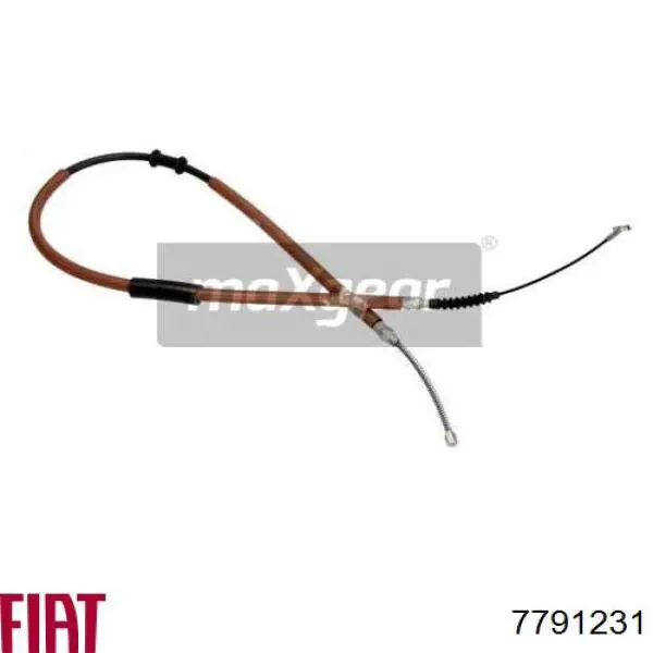 7791231 Fiat/Alfa/Lancia cable de freno de mano trasero derecho