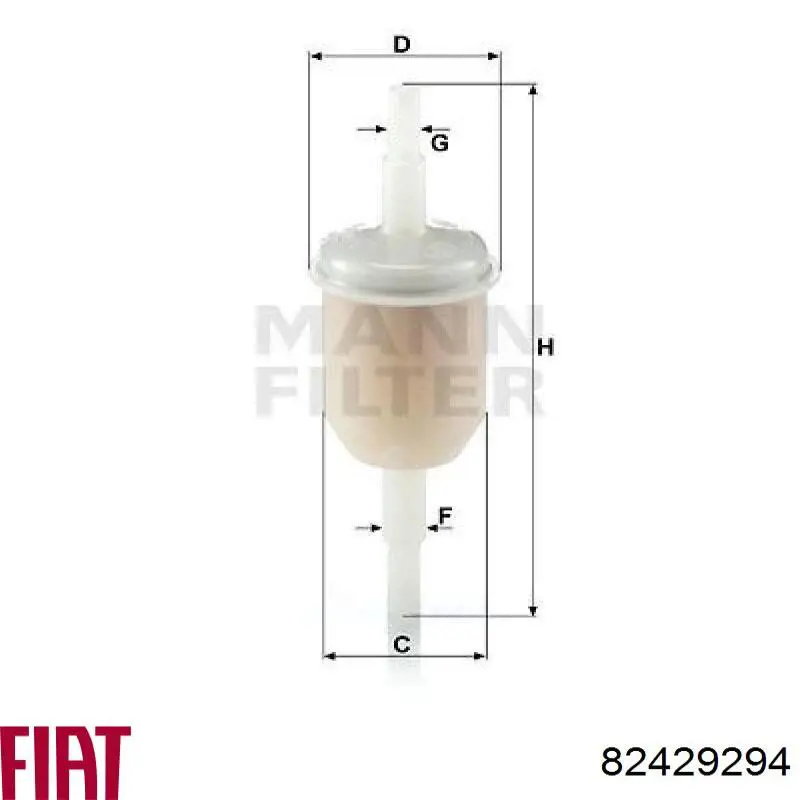 82429294 Fiat/Alfa/Lancia filtro combustible