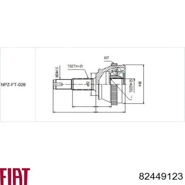 771003130 FAG junta homocinética exterior delantera